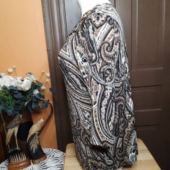 Susan Graver Women's Drape Neck Blouse size 2X - Picture 3 of 12